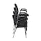 Ace Regency Ace Vinyl Guest Stacking Chair with Arms (4 pack)- Black 2125LBK4PK - alternate 5